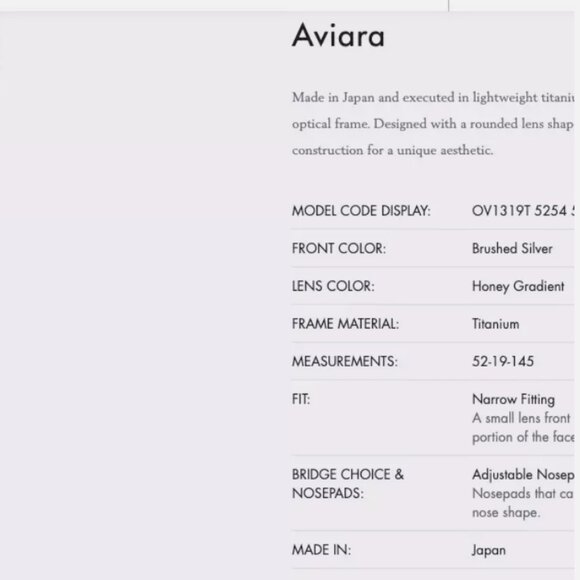 OLIVER PEOPLES AVIARA 52mm Optical in Bro Honey Gradient MSRP$539 CHIC &TIMELESS main image 4